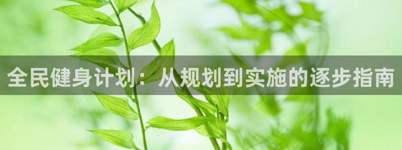 尊龙d88官网登录苹果版下载：全民健身计划：从规划到实施