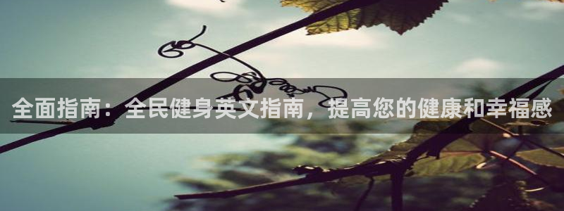 尊龙 6：全面指南：全民健身英文指南，提高您的健康和幸福